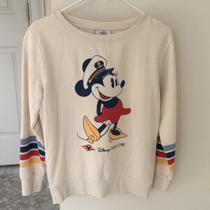 Disney Cruise Line Cream Sweatshirt